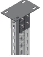 U ساپورت دوبل سقفی مدل دو تیکه