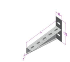 ساپورت براکتی گونیایی دیواری